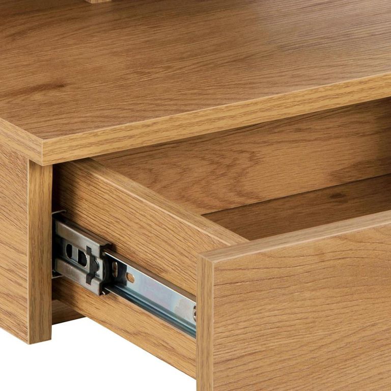 Ashlan Bedside Table - 1 Drawer - Wall Mounted - Floating - Oak