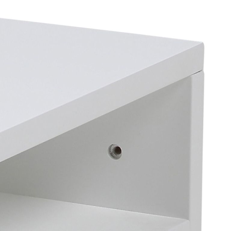 Ashlan White 1 Drawer Floating Bedside Table