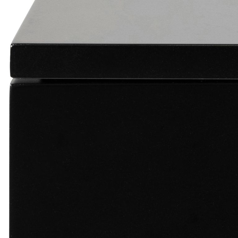 Avignon Bedside Table - 1 Drawer - Wall Mounted - Floating - Black Painted