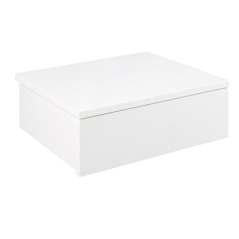 Avignon White 1 Drawer Floating Bedside Table