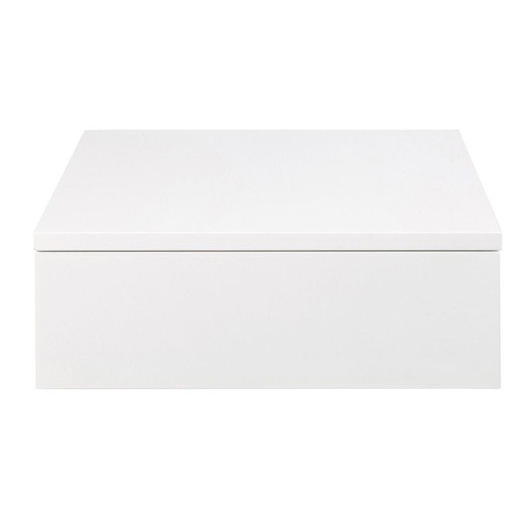 Avignon White 1 Drawer Floating Bedside Table