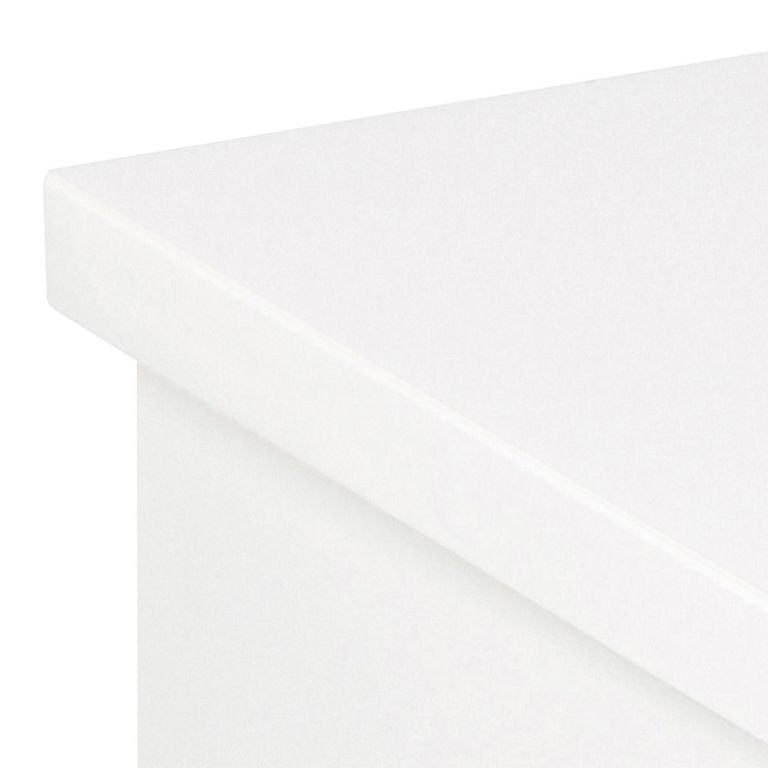 Avignon White 1 Drawer Floating Bedside Table
