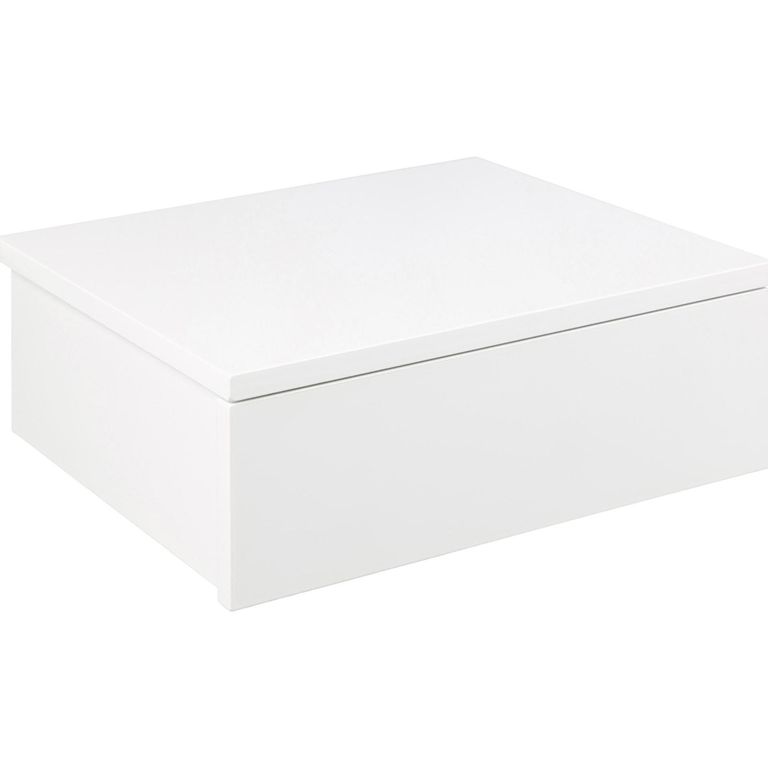 Avignon Bedside Table - 1 Drawer - Wall Mounted - Floating - White Painted