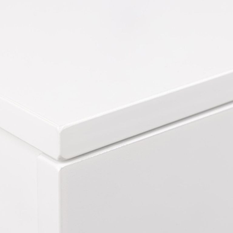 Avignon Bedside Table - 1 Drawer - Wall Mounted - Floating - White Painted