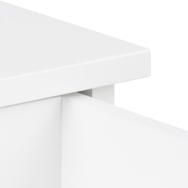Avignon Bedside Table - 1 Drawer - Wall Mounted - Floating - White Painted
