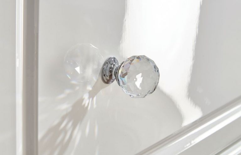 Balmoral White Gloss 2 Drawer Bedside Cabinet