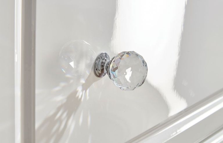 Balmoral White Gloss 3 Drawer Bedside Cabinet