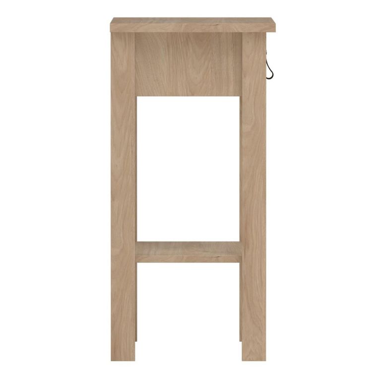 Barcelona Jackson Hickory Oak 1 Drawer Bedside Table