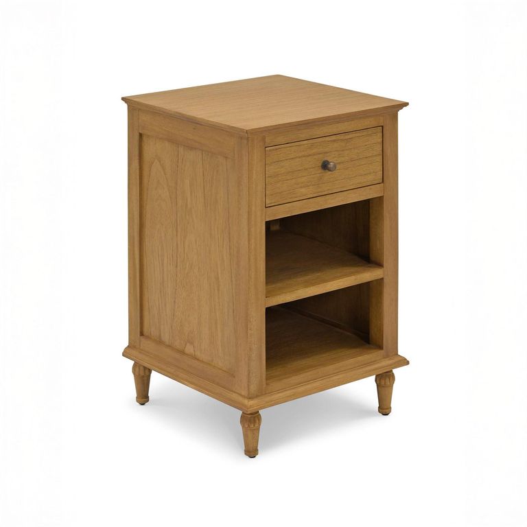 Barton Bedside Table Natural Wood