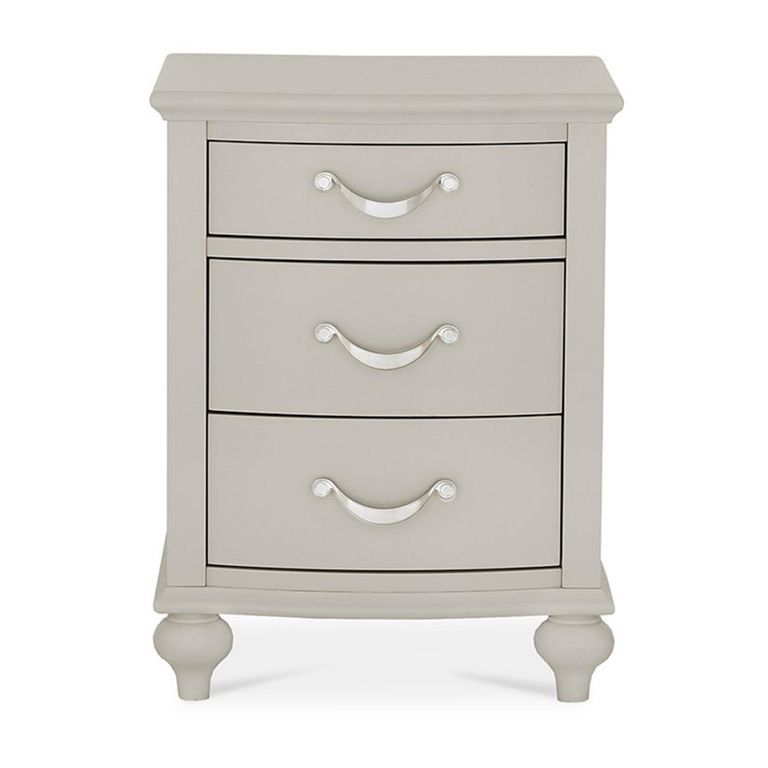 Montreux Bedside Cabinet - 3 Drawer - Urban Grey