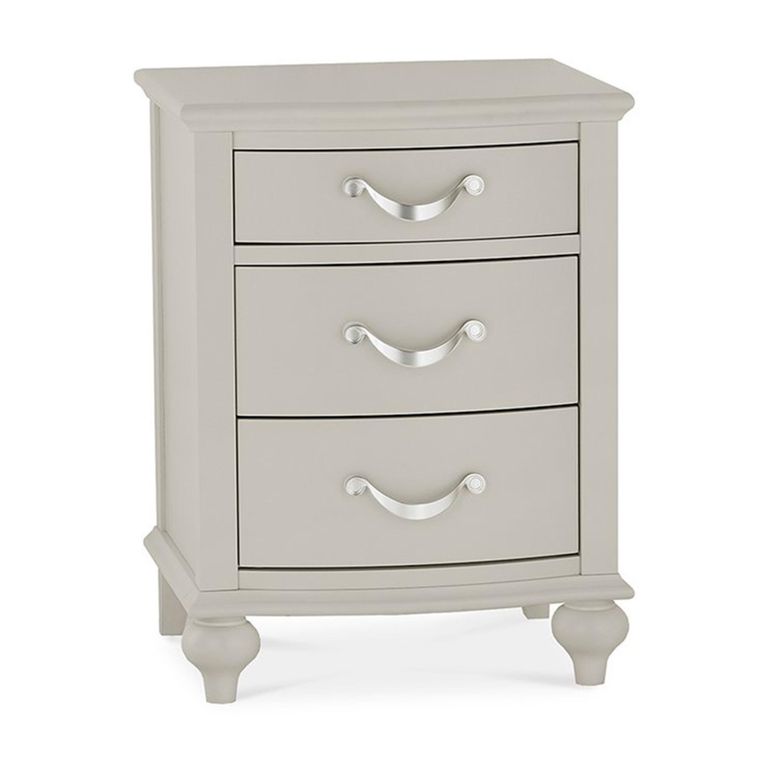 Montreux Bedside Cabinet - 3 Drawer - Urban Grey