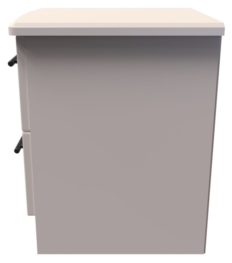 Beverley Cashmere 2 Drawer Bedside Cabinet