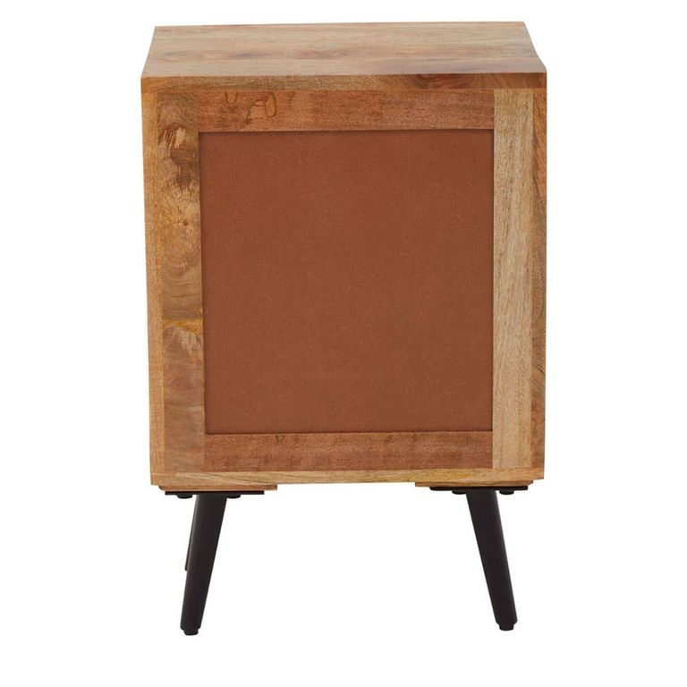 Boho Bedside Cabinet - 2 Drawer - Mango Wood