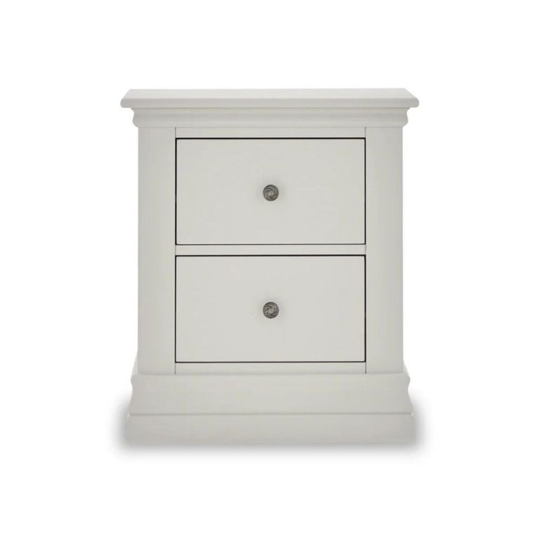 Bordeaux Bedside Cabinet - 2 Drawer - Cotton