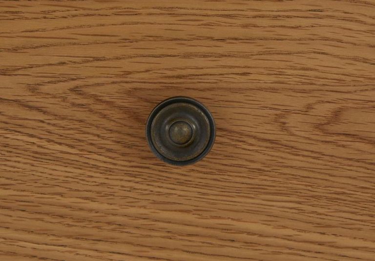 Burford Narrow Bedside Cabinet - 2 Drawer - Oak