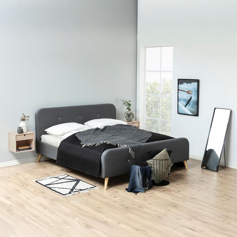 Century Bedside Cabinet - 1 Drawer - Floating - Oak