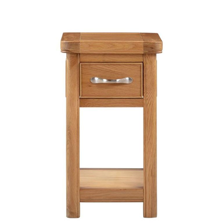 Clarion Bedside Table - 1 Drawer - Oak