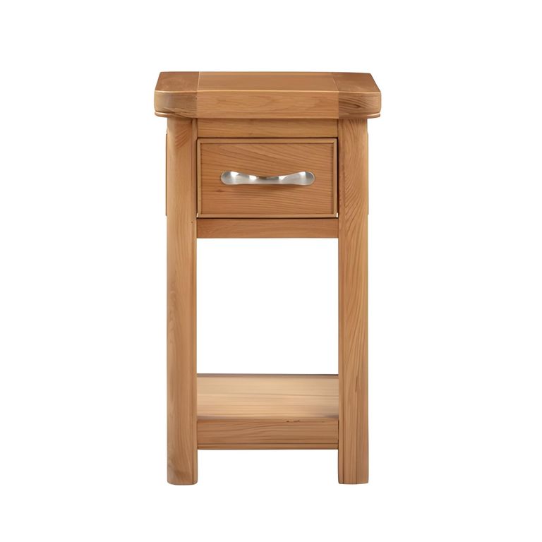 Clarion Bedside Table - 1 Drawer - Oak