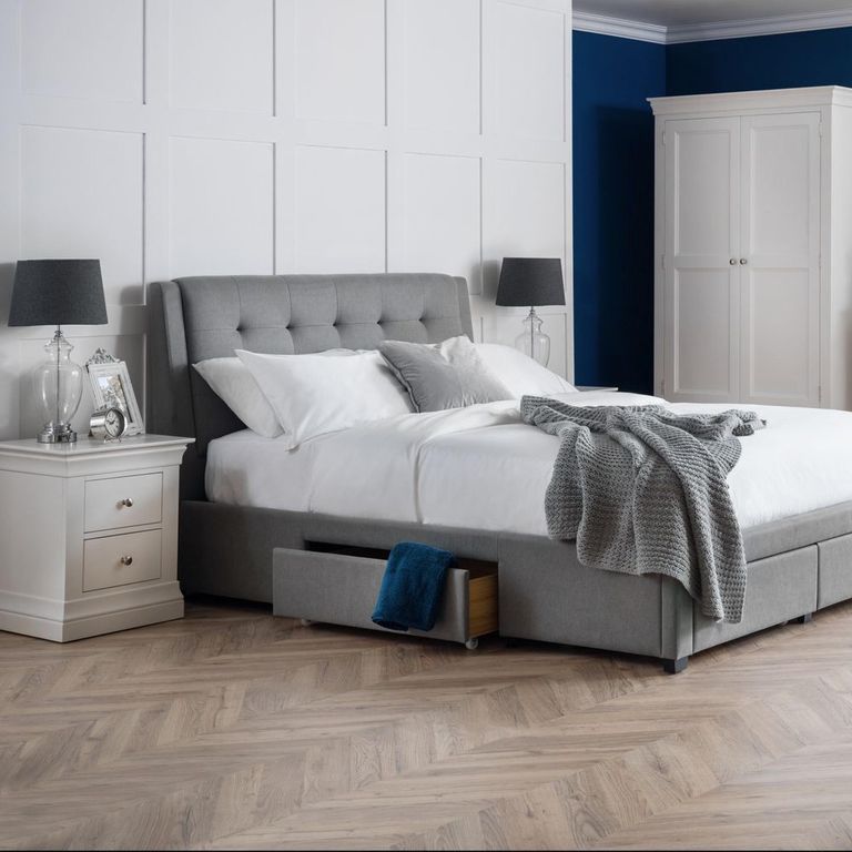 Clermont Bedside Cabinet - 2 Drawer - White