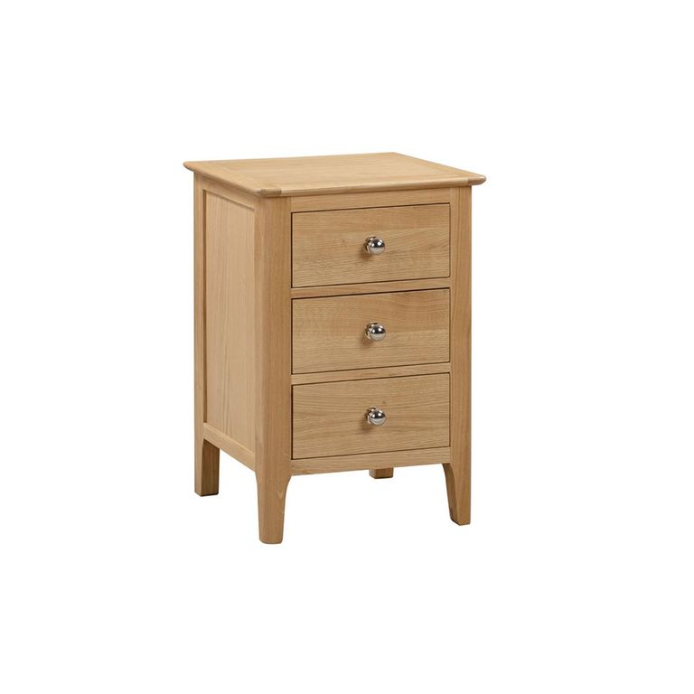 Cotswold Bedside Cabinet - 3 Drawer - Oak