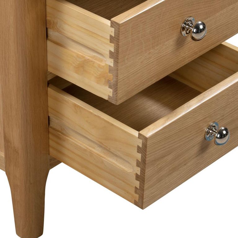 Cotswold Bedside Cabinet - 3 Drawer - Oak