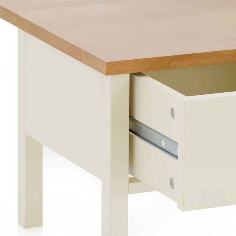 Coxmoor Bedside Table - 1 Drawer - Ivory
