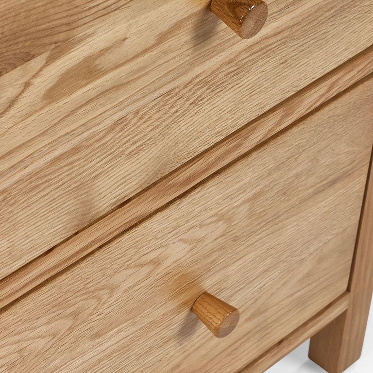 Coxmoor Bedside Cabinet - 2 Drawer - Oak