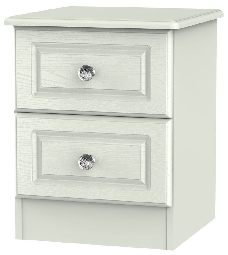 Crystal Cashmere 2 Drawer Bedside Cabinet