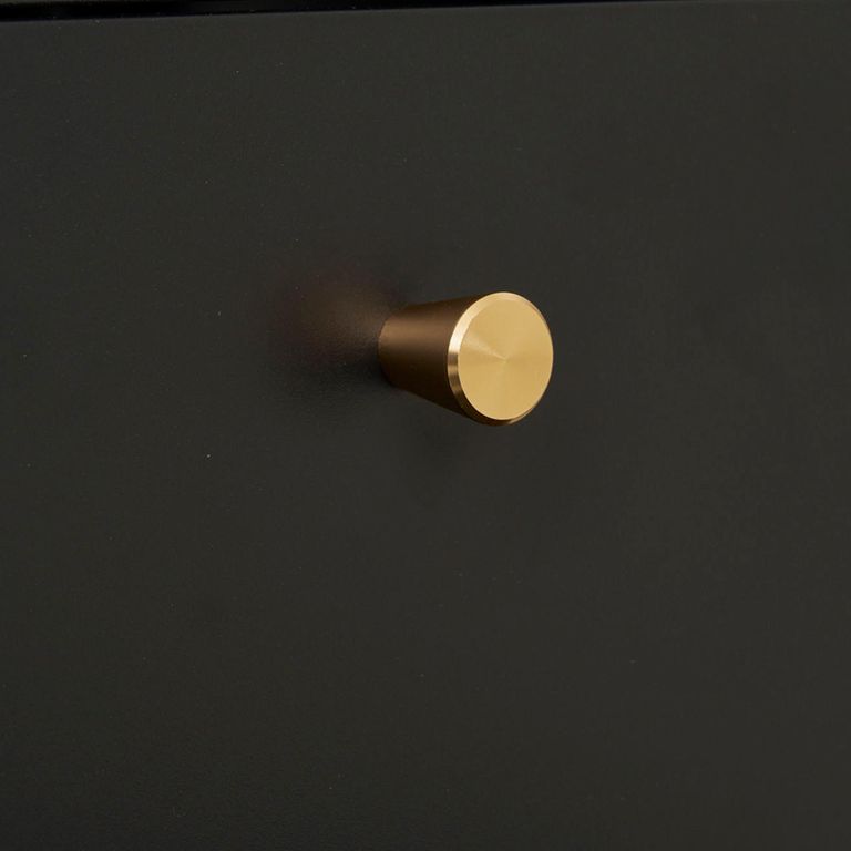 Dalby Bedside Cabinet - 2 Drawer - Metal - Black