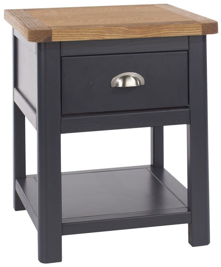 Dunkeld Blue 1 Drawer Bedside Cabinet