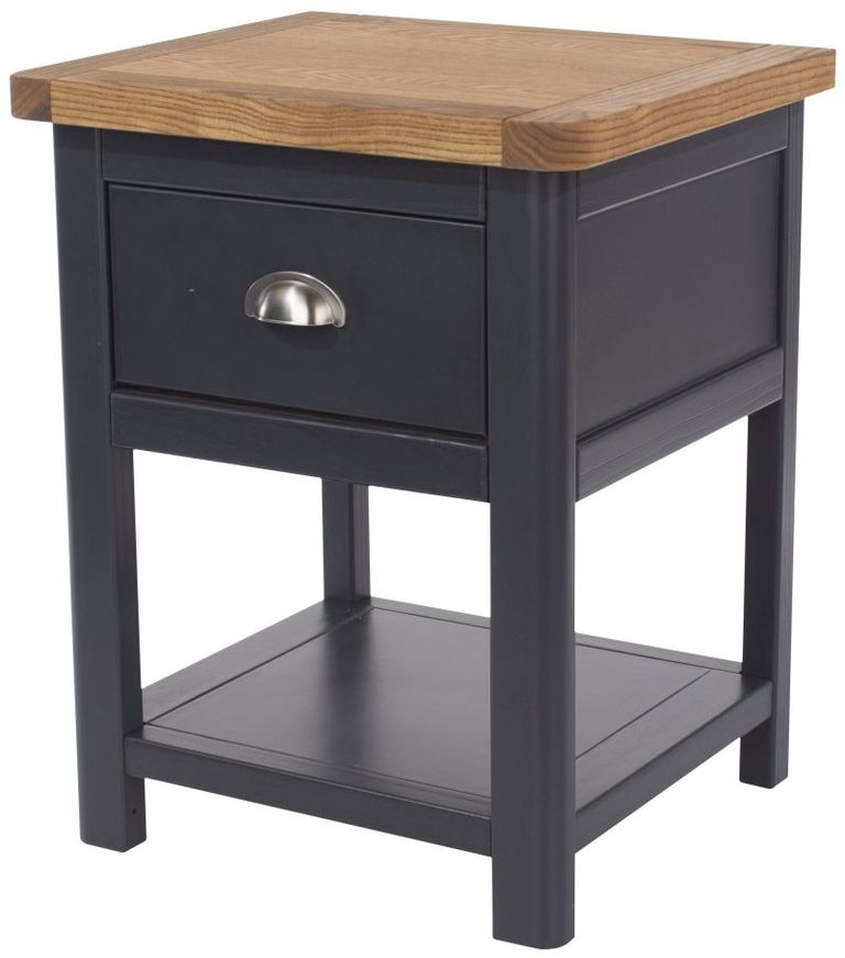 Dunkeld Blue 1 Drawer Bedside Cabinet
