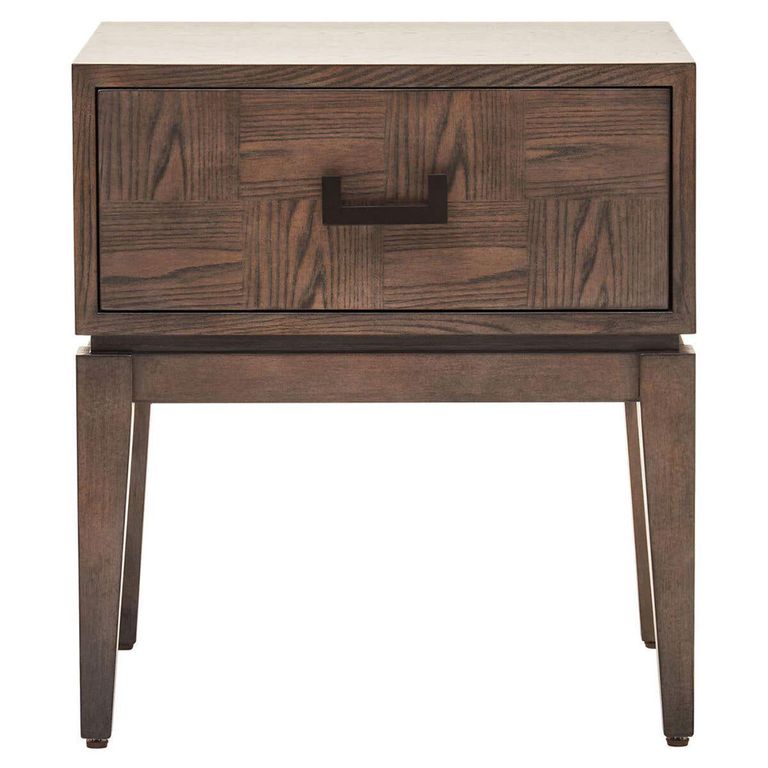 Dimaro Bedside Table - 1 Drawer - Elm Wood