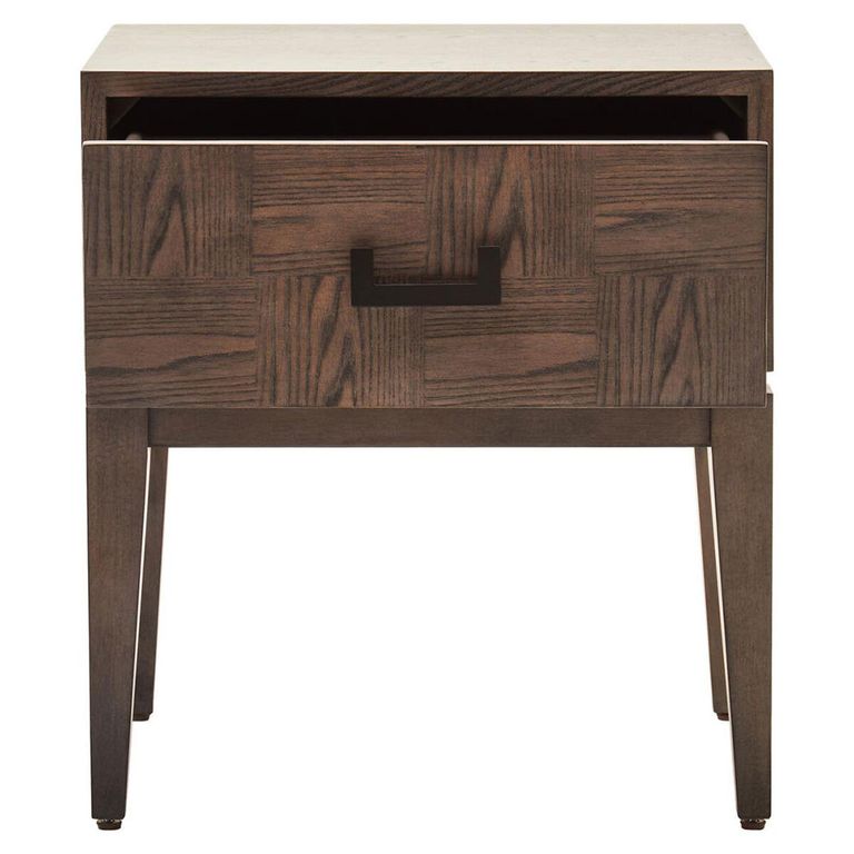 Dimaro Bedside Table - 1 Drawer - Elm Wood