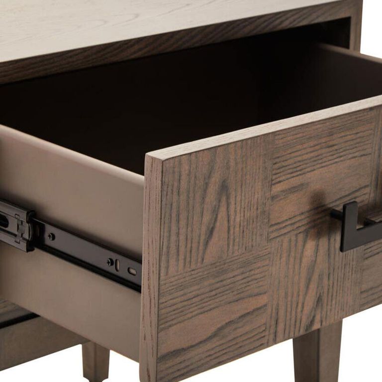 Dimaro Bedside Table - 1 Drawer - Elm Wood