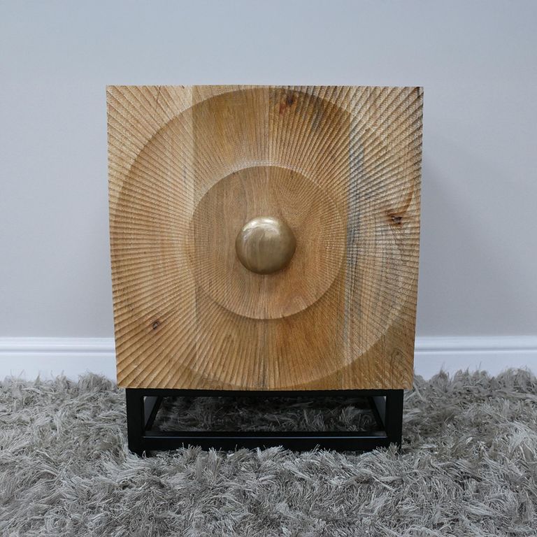 Bedside Cabinet - 1 Door - Mango Wood