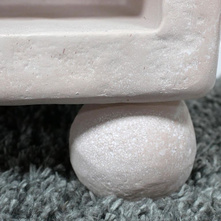 Bedside Table - 1 Drawer - Resin Light Pink