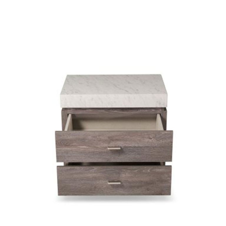 Goya Bedside Cabinet - Marble Top - 2 Drawer - Variation Available