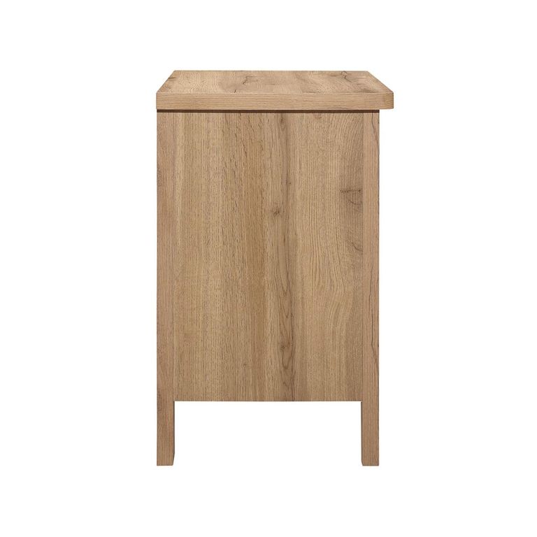Hampstead Bedside Cabinet - 3 Drawer - Rustic Oak 