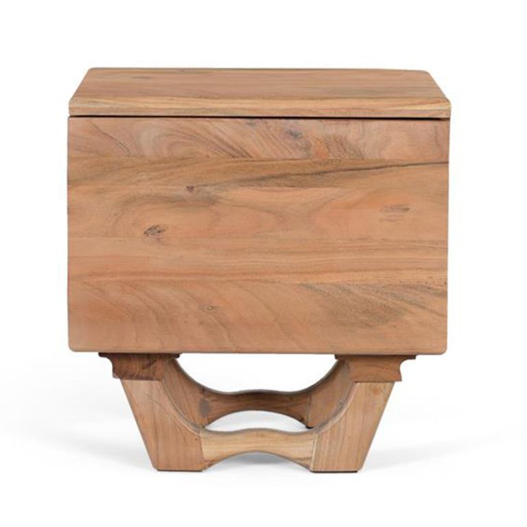 Hattie Bedside Cabinet - Acacia Wood - 1 Door