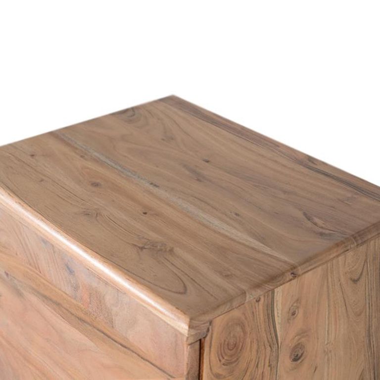 Hattie Bedside Cabinet - Acacia Wood - 1 Door