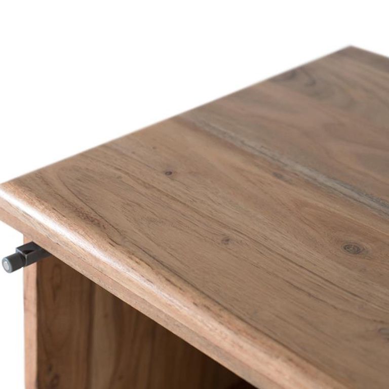 Hattie Bedside Cabinet - Acacia Wood - 1 Door