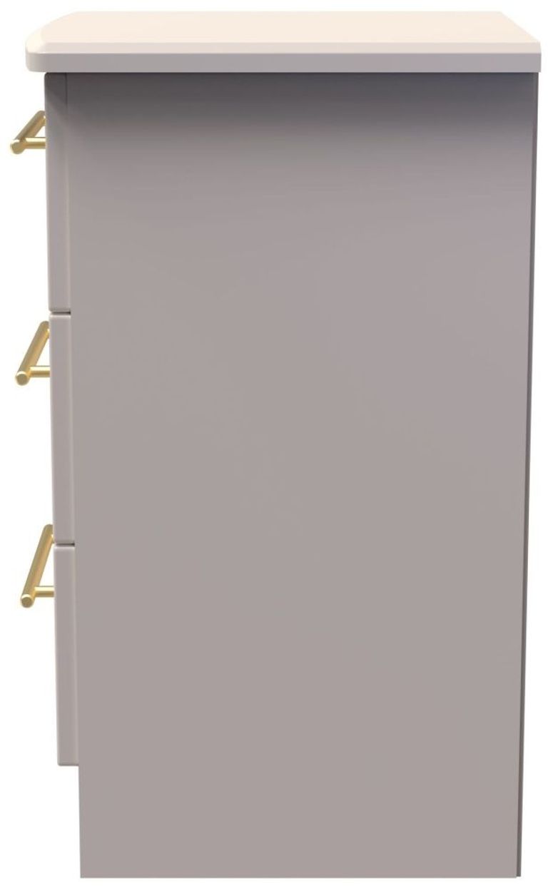 Haworth Cashmere 3 Drawer Bedside Cabinet