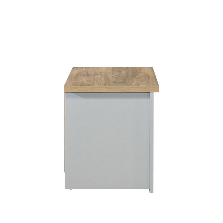 Highgate Bedside Cabinet - 2 Drawer - Grey Painted