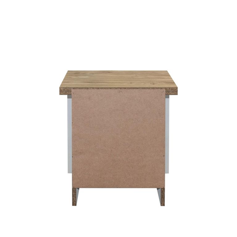 Highgate Bedside Cabinet - 2 Drawer - Grey Painted