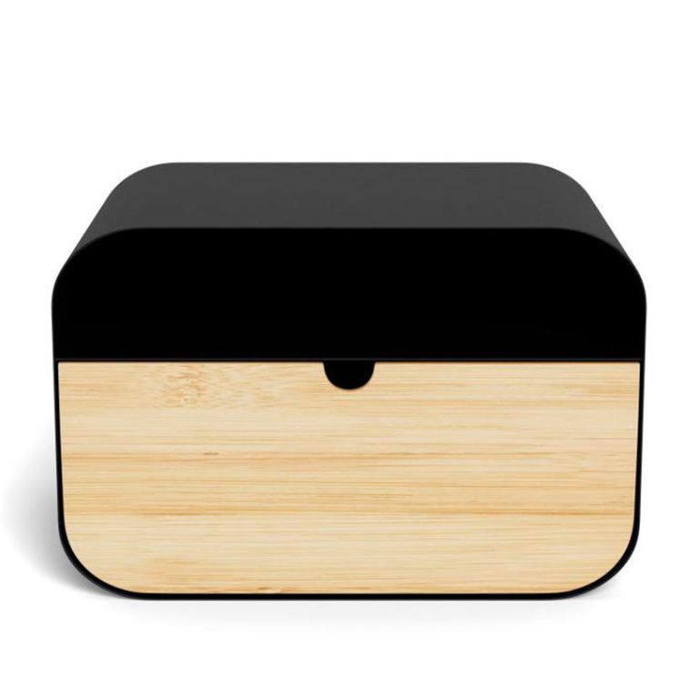 Joliet Bedside Table - 1 Drawer - Wall Mounted - Floating - Matt Black