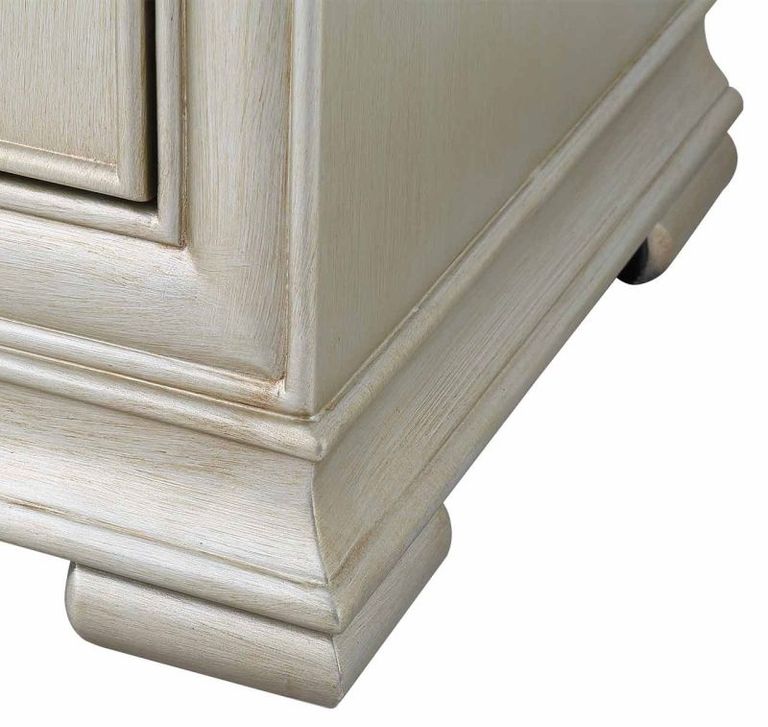 Lucca Bedside Cabinet - 2 Drawer - Mirrored - Champagne