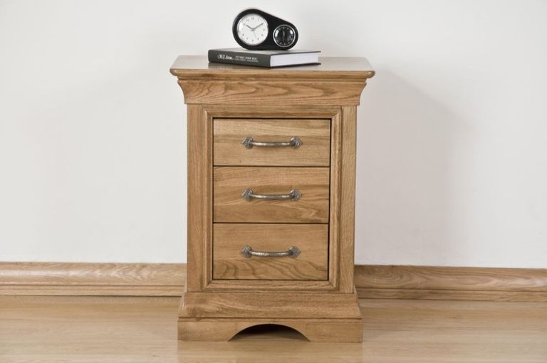Lyon Oak Tall Bedside Cabinet