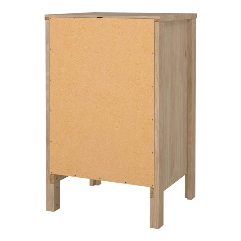 Madrid Jackson Hickory Oak 3 Drawer Bedside Table