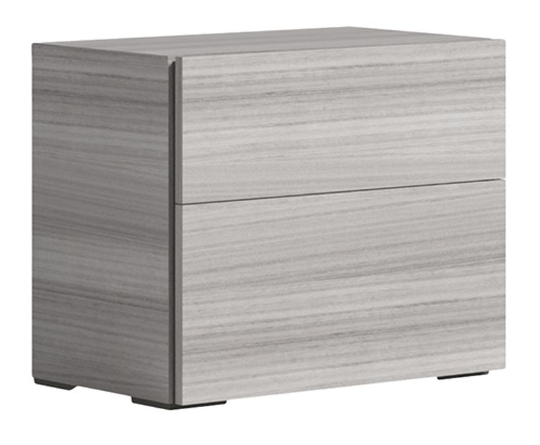 Mia Bedside Cabinet - 2 Drawer - Grey