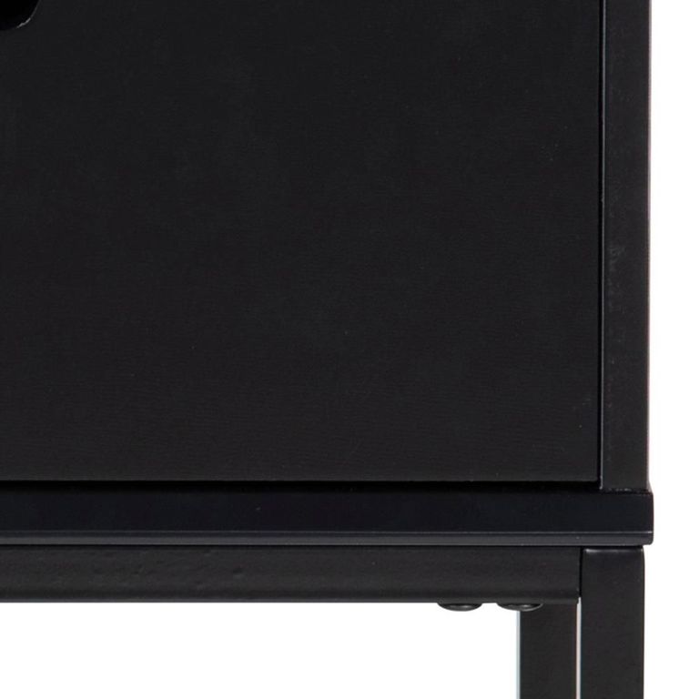 Mitra Bedside Table - 1 Drawer - Black